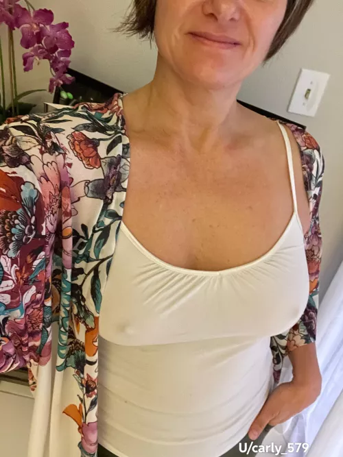 Didn’t much see the point in wearing a bra today.