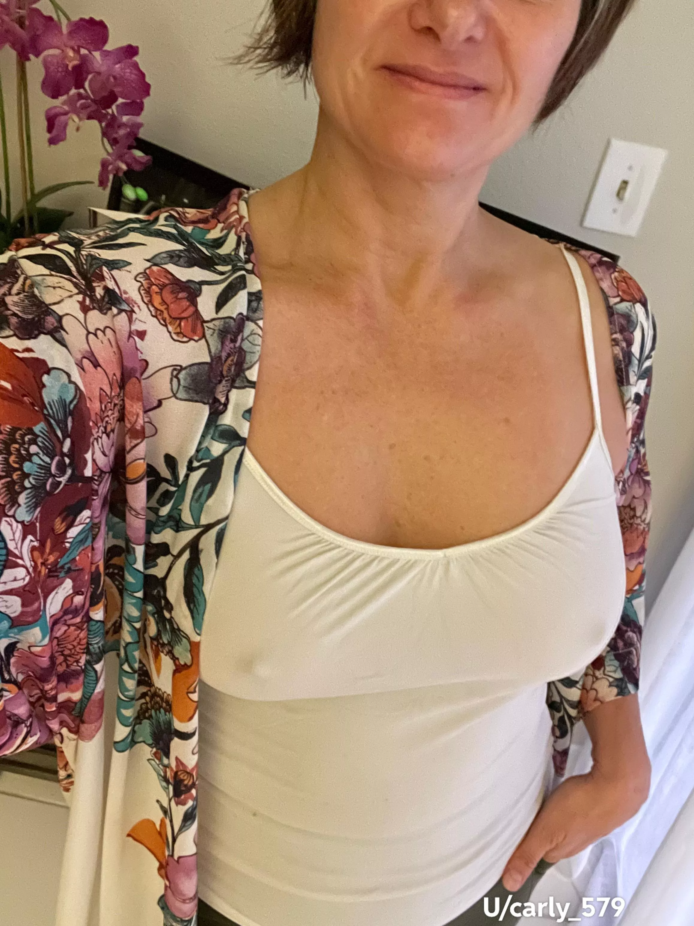 Didn’t much see the point in wearing a bra today.