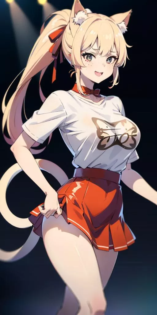 Happy catgirl being happy (Yodayo competition entry)