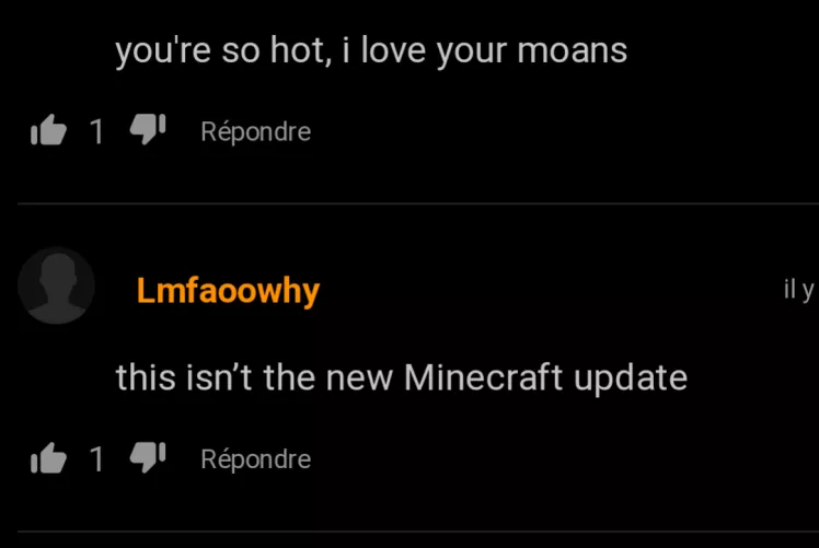 I think it's not the new minecraft uptade...