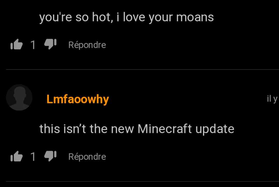 I think it's not the new minecraft uptade...