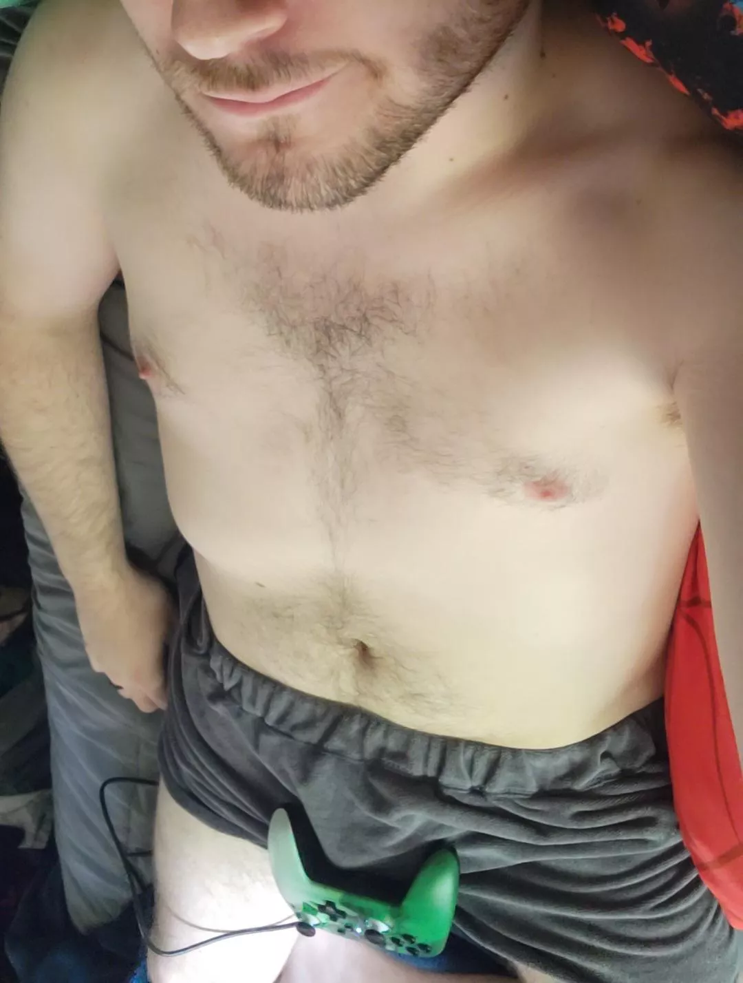 I usually game naked. Anyone rather I posted that?