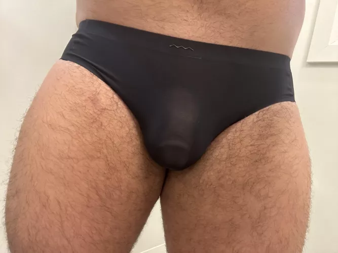 Just slightly see through…love wearing these at the gym