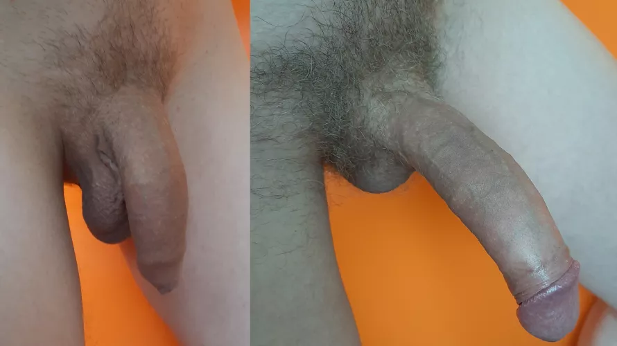 My cock soft and hard 🔥