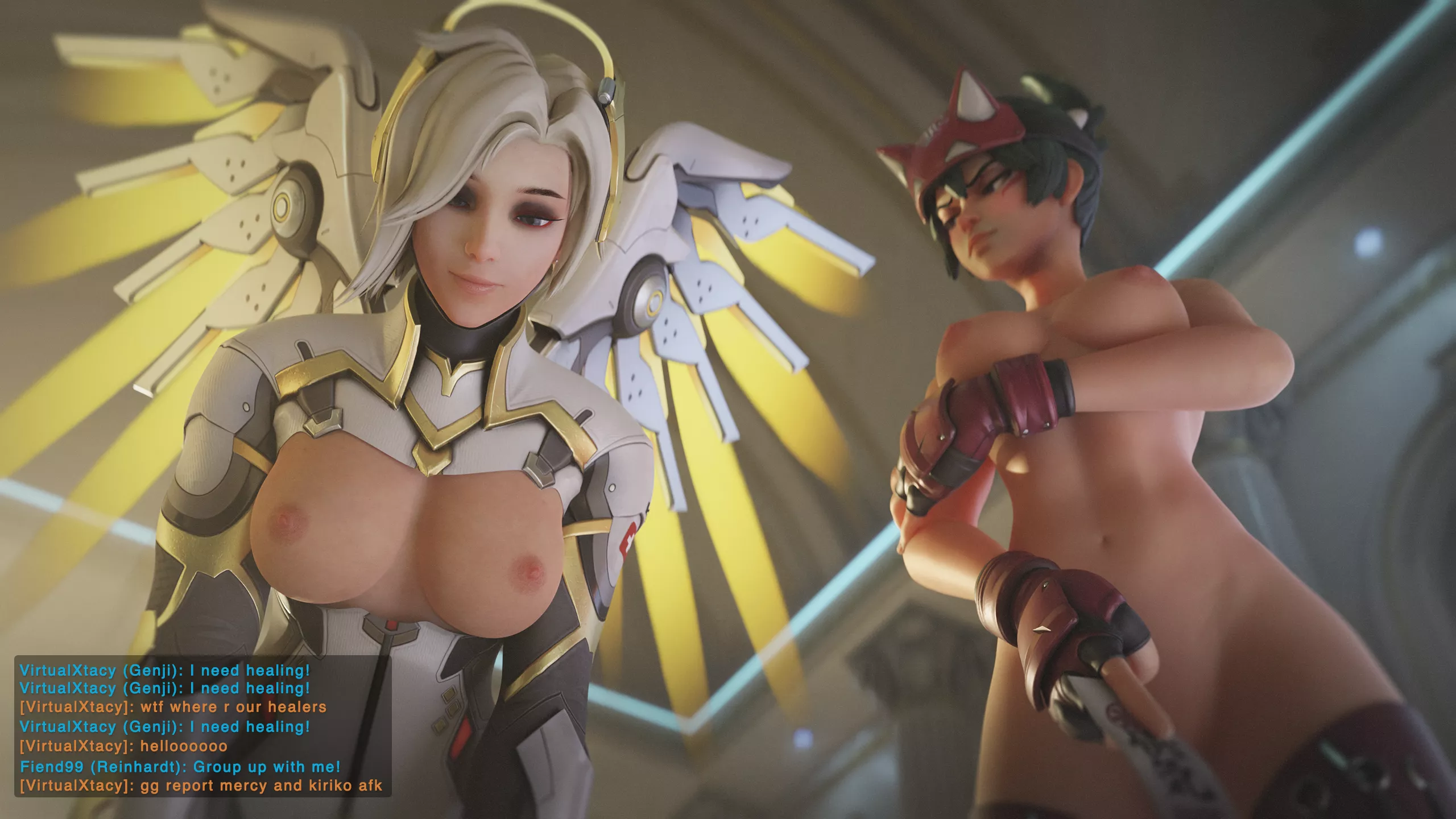 Pocket healers Mercy and Kiriko (VirtualXtacy)