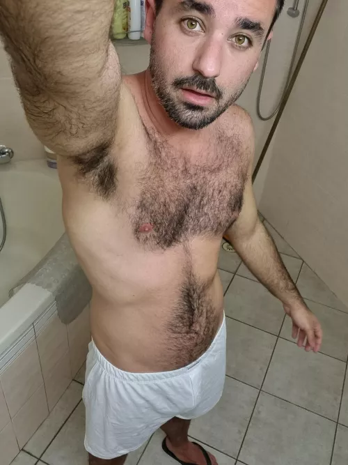 This is me showering