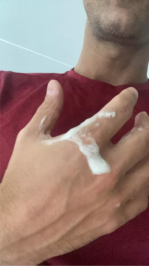 Was leaking so much precum and jacking made it foamy