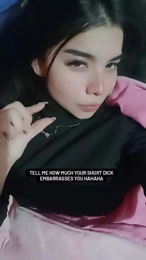 What would my friends say about your little dick hahaha