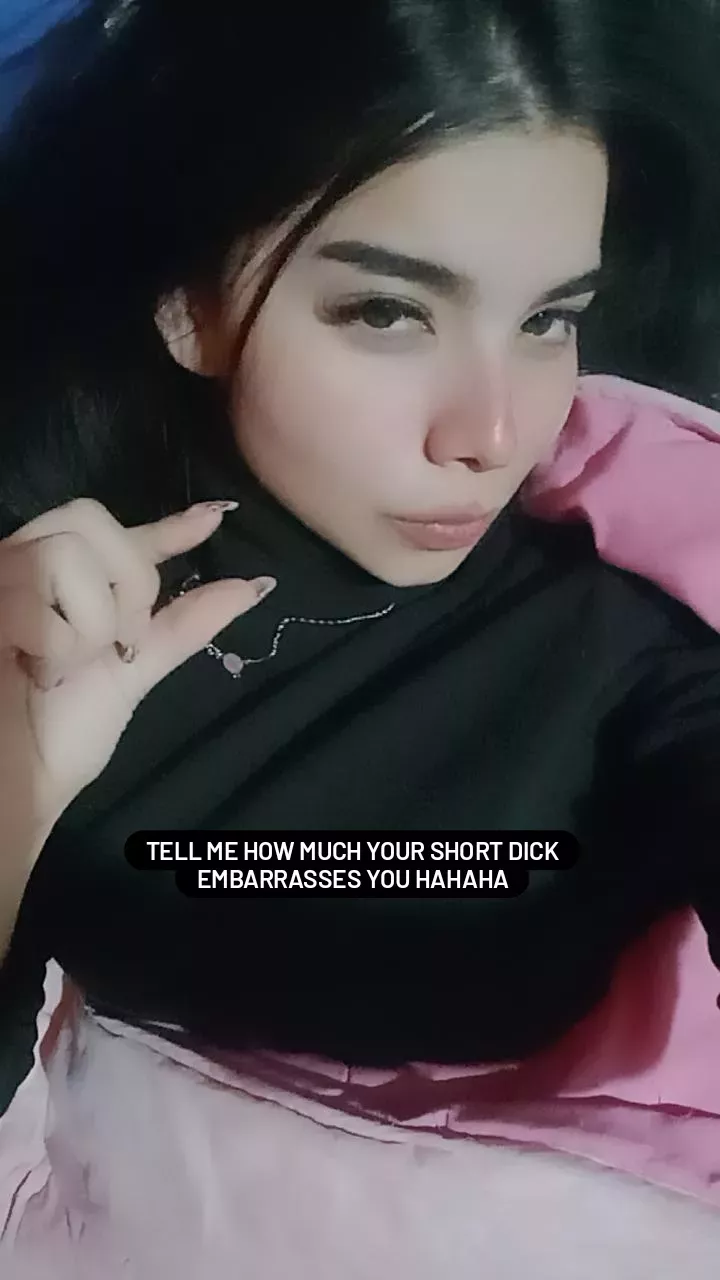 What would my friends say about your little dick hahaha