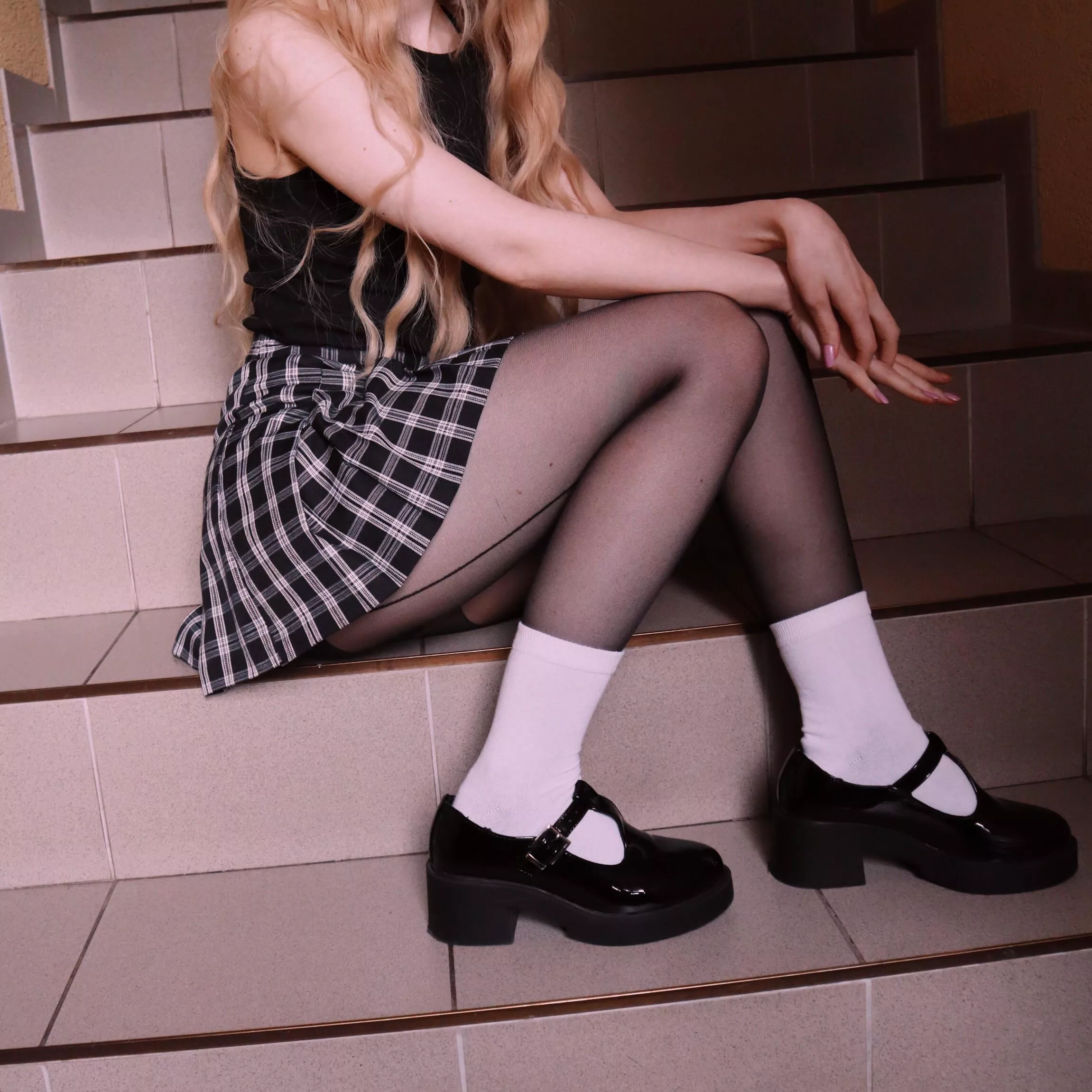 Would you mind me sitting there like a good schoolgirl waiting for you?