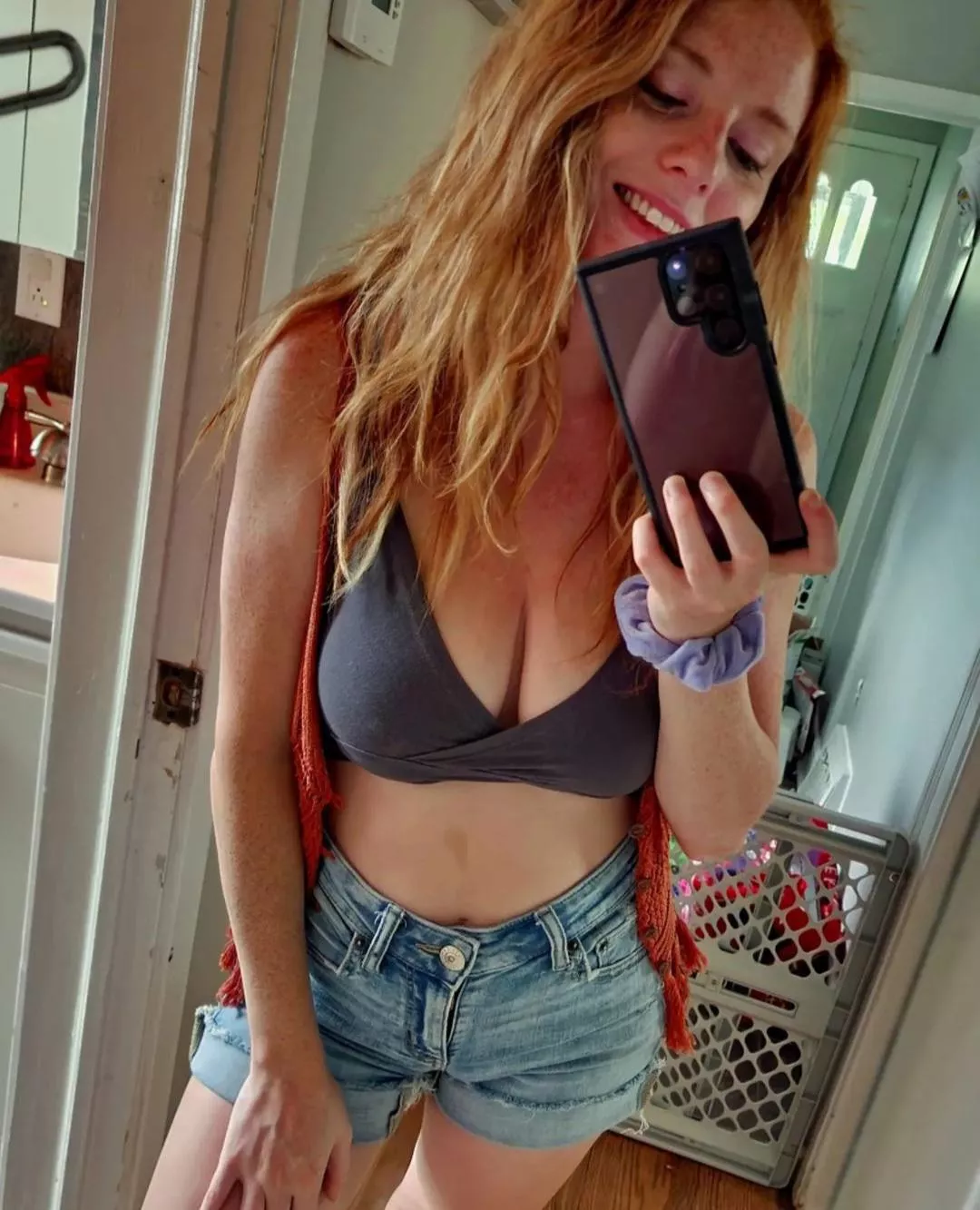 27F The only bikini top I own that I can fit in anymore!