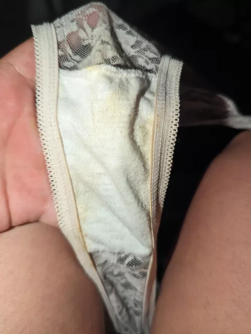 4 days wear, stuffed inside while I came. Dm me for details 😘