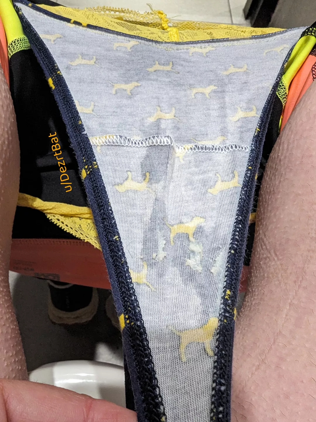 DM to reserve my next pair of sweaty creamy gym panties! (This pair already went to it's new owner)