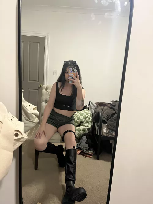 Let me step on you [domme]