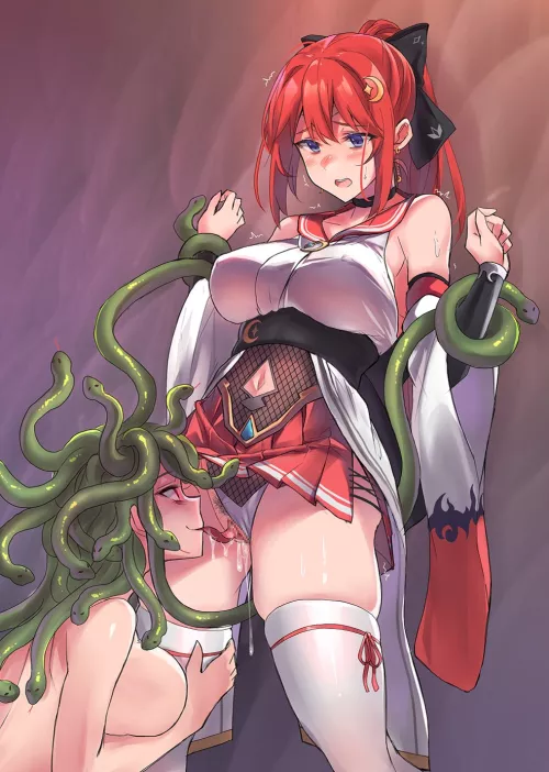 Medusa girl cunnilingus (sawaya)