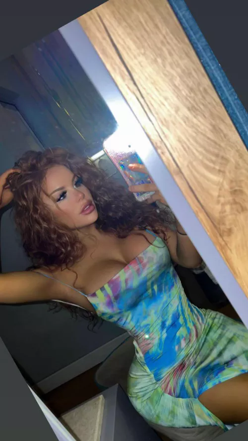 My dress can barely hold in my goods