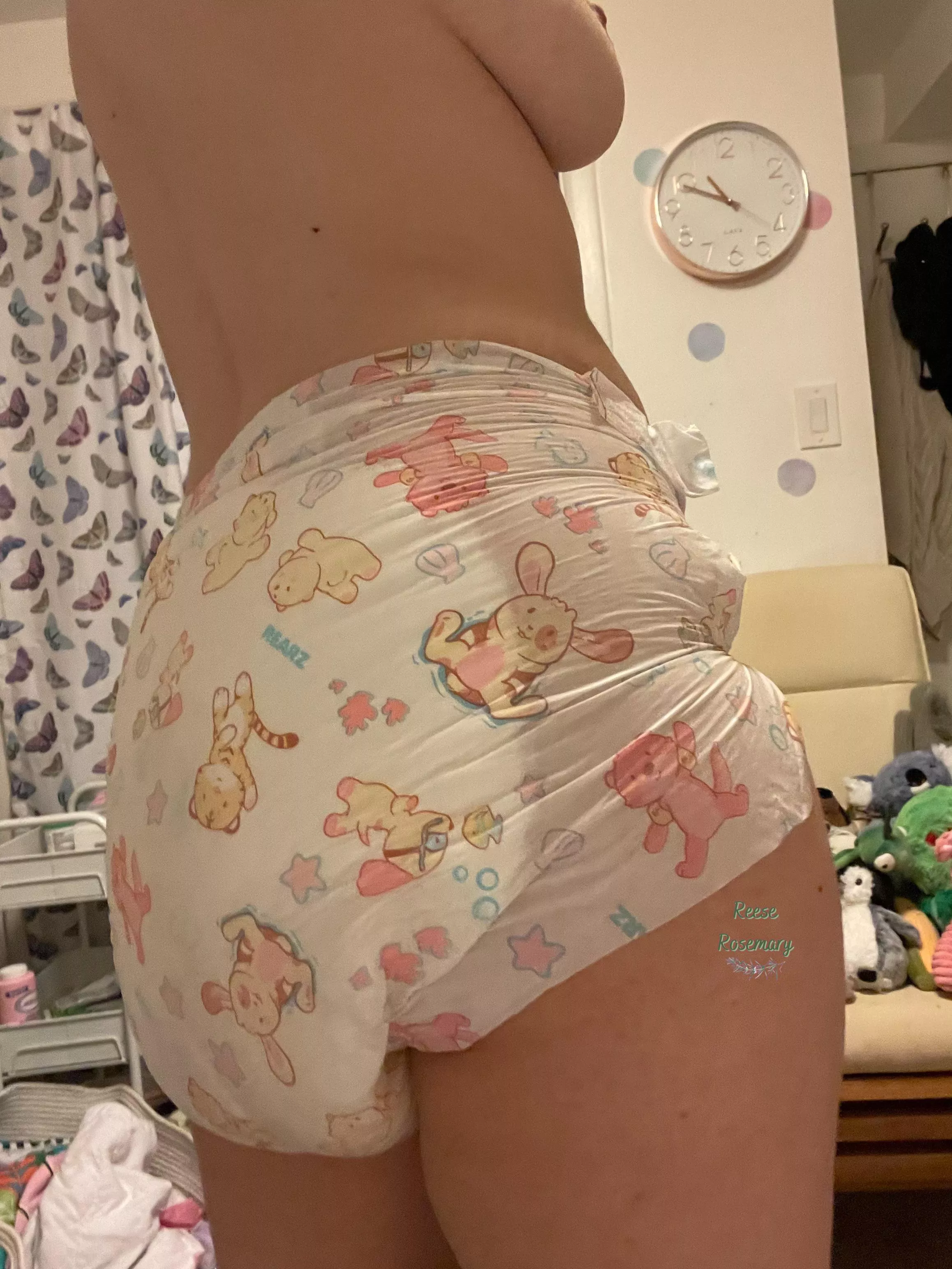 The clock is broken but I think it says it’s time for me to clean my room