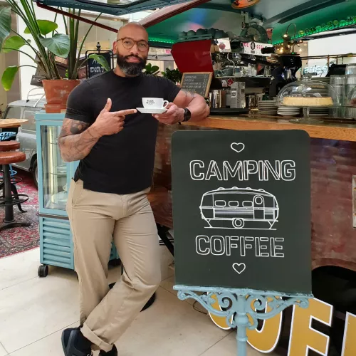 The coffee was called Black Delight 😂