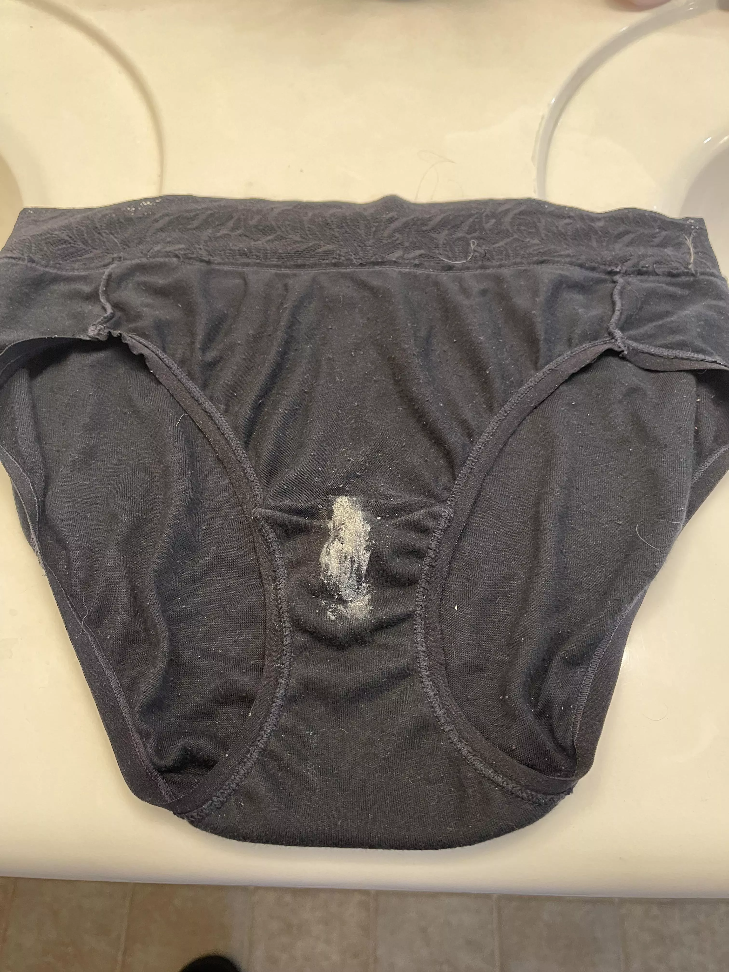 Wife likes to cream the black ones