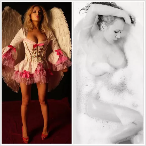 With a dress-bathing