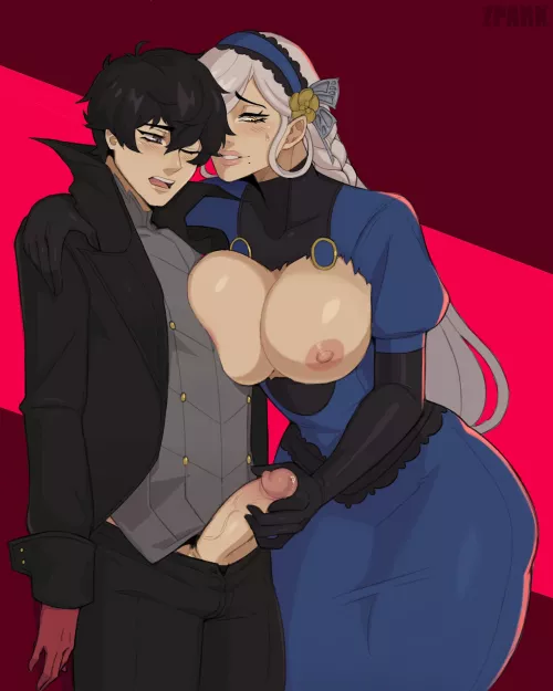 Big tiddy Lavenza giving Joker a hand (zpark)