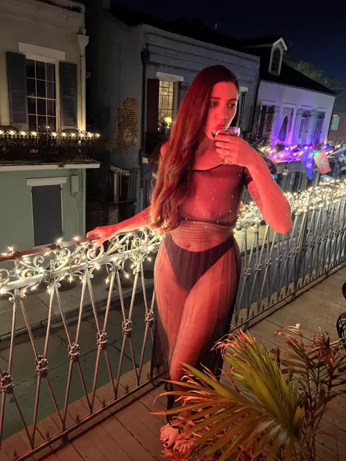 Can I send it down over the balcony?