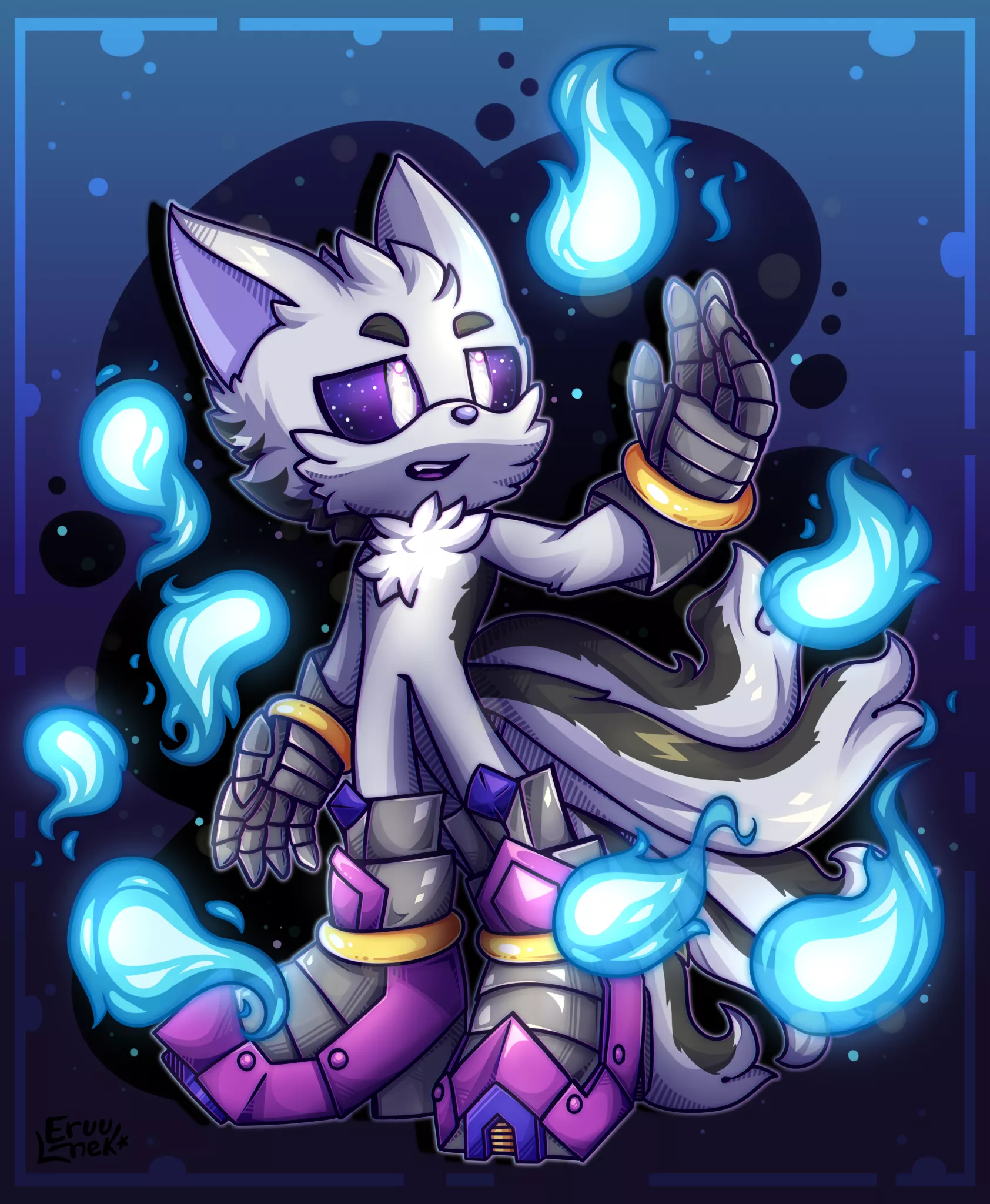 Commission of my fursona as a sonic character
