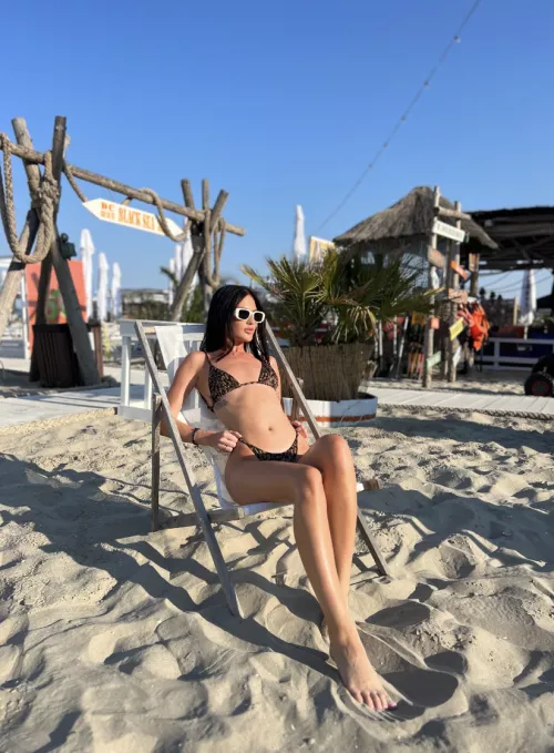 Having a great time at the beach today