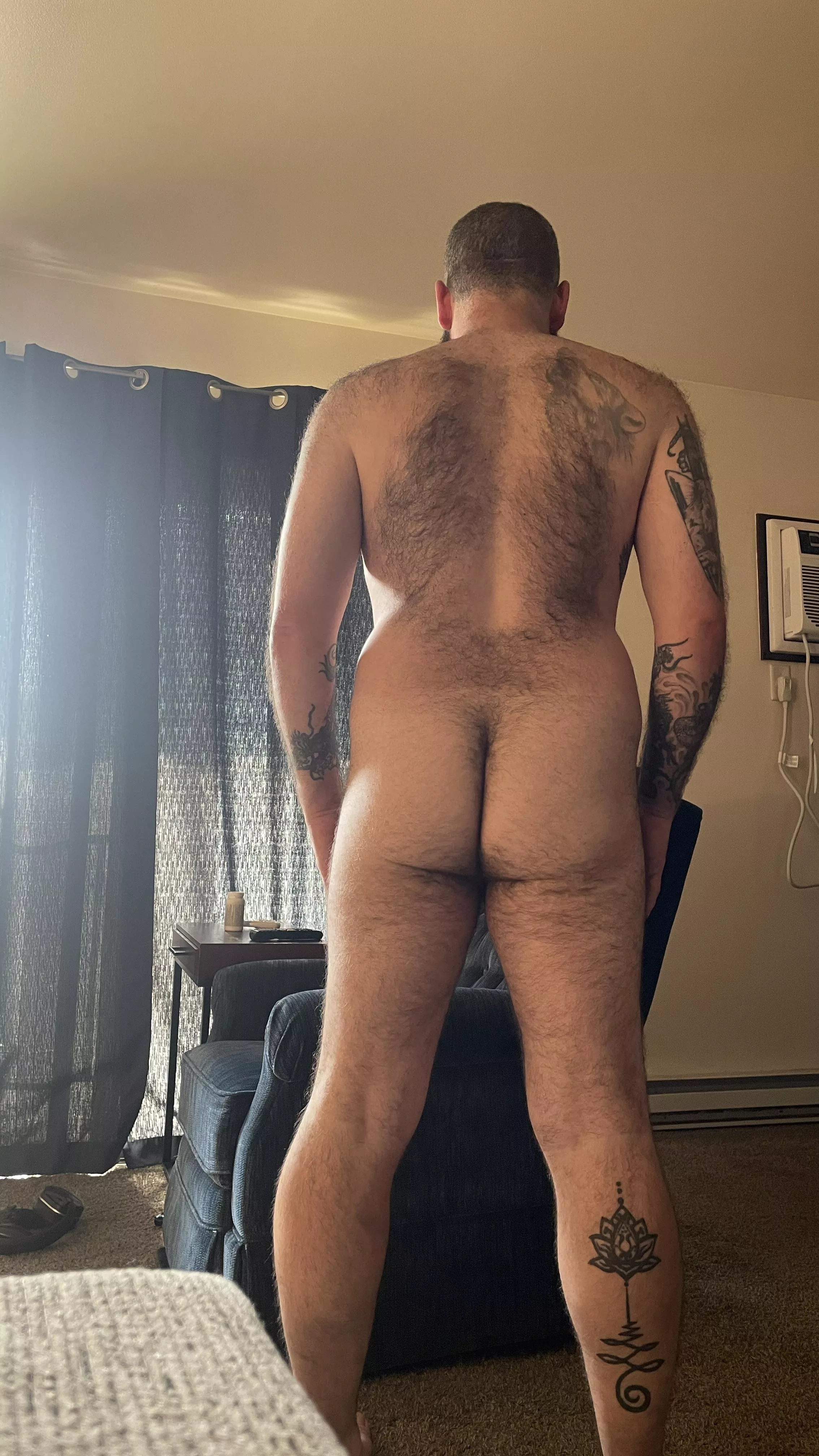 I never show this side of me because I'm insecure about my hairy back. Butt here I am.