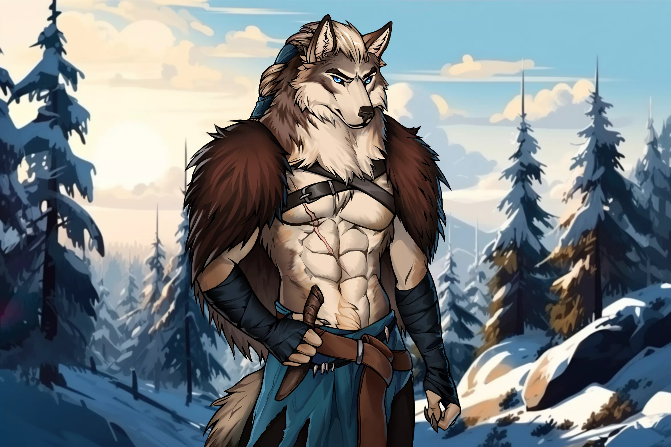Isn't he a coolest wolf you've ever seen? (art by RoodPower)