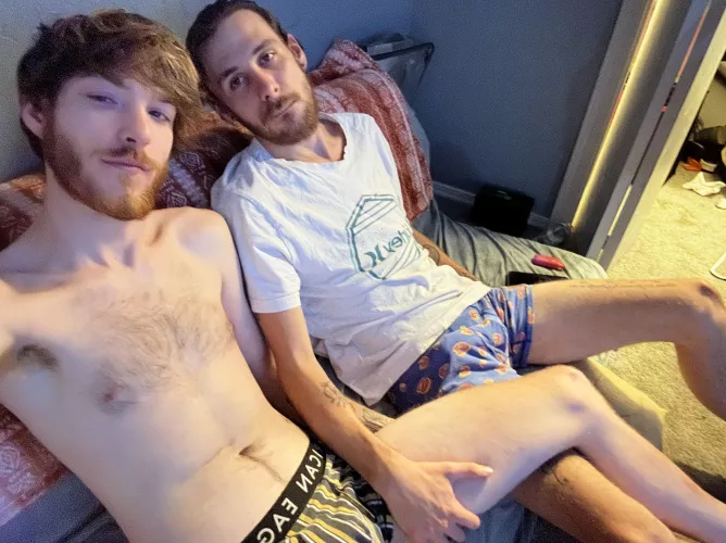 Me and the roommate been drinking 😈