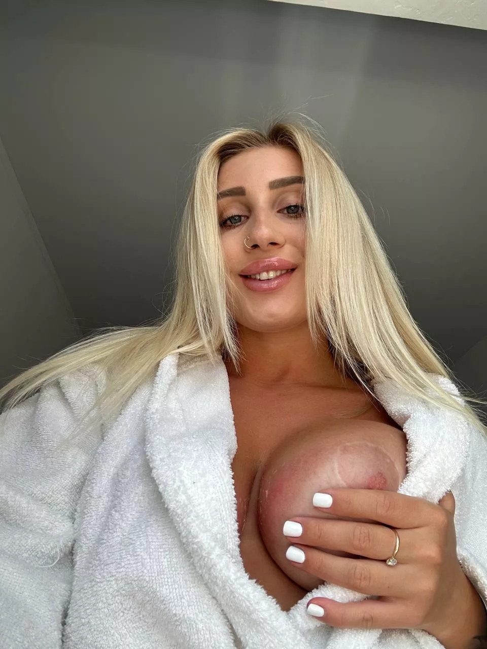 My nipples are visible only when I sunbathe a lot haha. Then they stand out a little bit