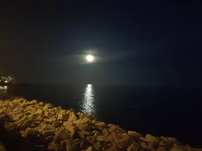 Night at the beach, Spain