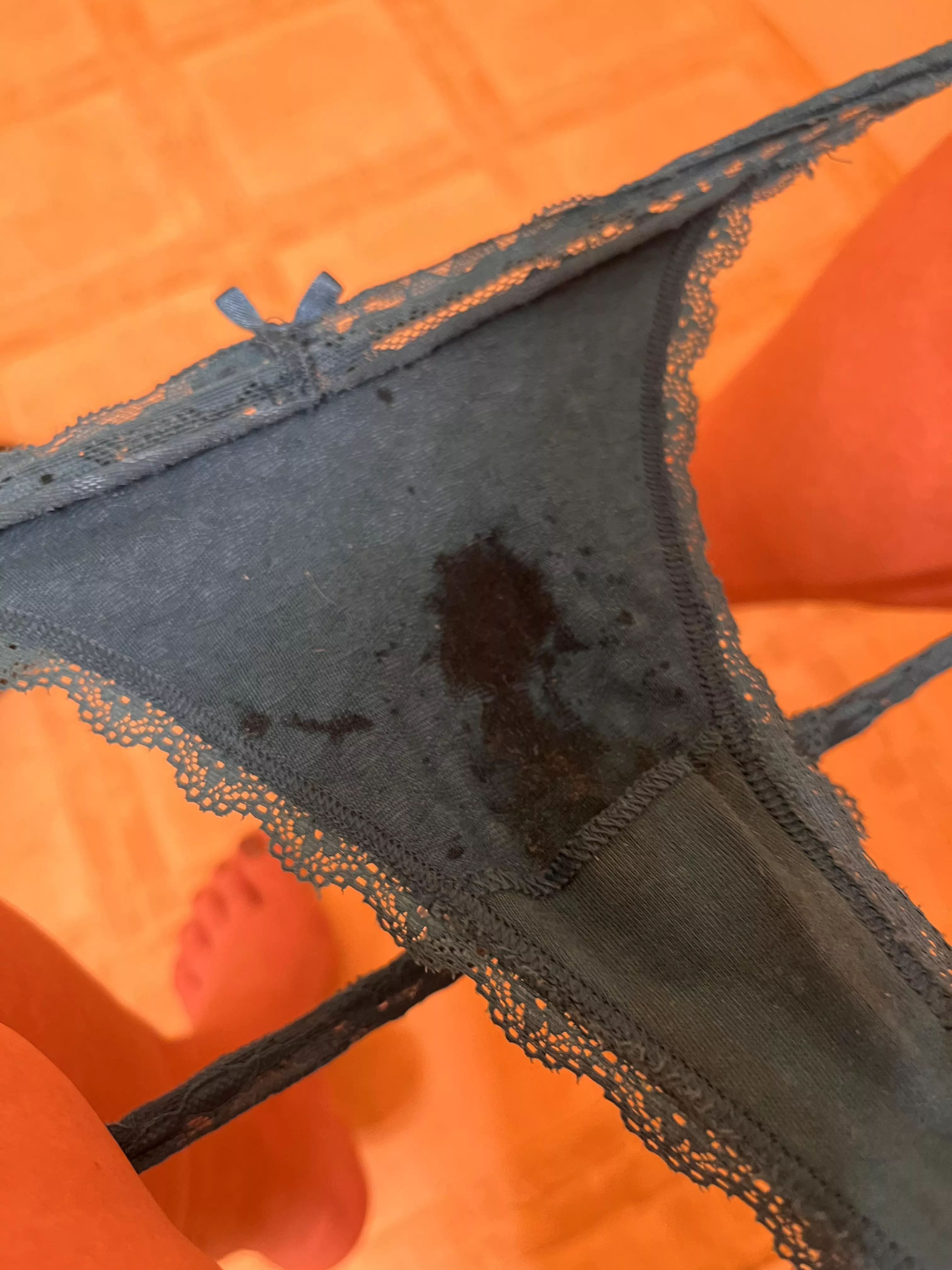 Pretty little wet spots after some fun