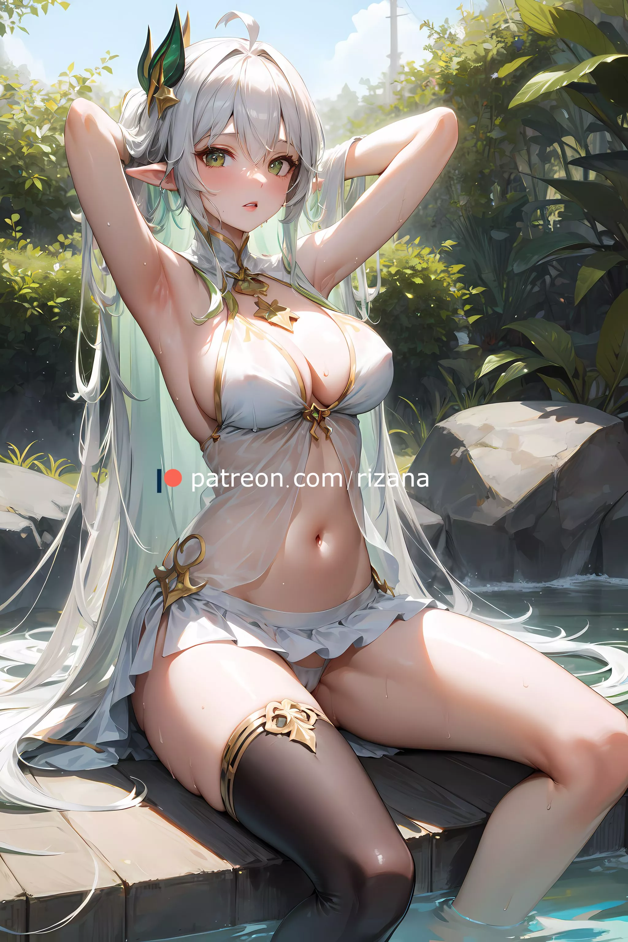 Rukkhadevata is bathing [Genshin Impact]