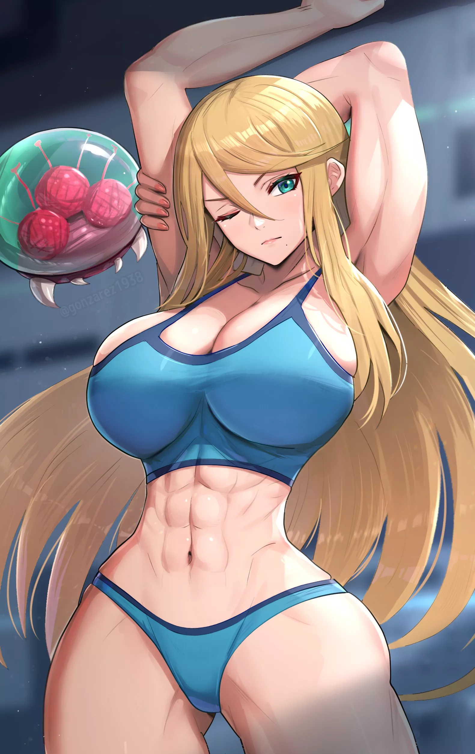 Samus Fit Flexing (Gonzarez) [Metroid]
