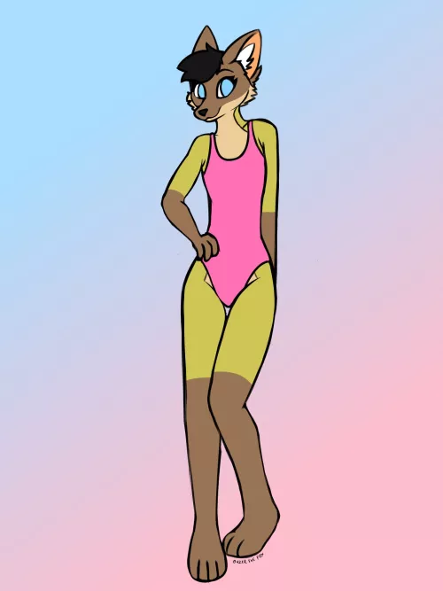 Swimsuit season 💕 (GazerTheFox on Twitter/Insta)