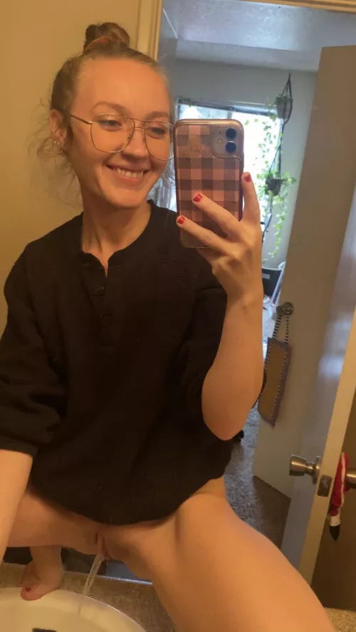 Toilets are boring, pee in the sink 😈