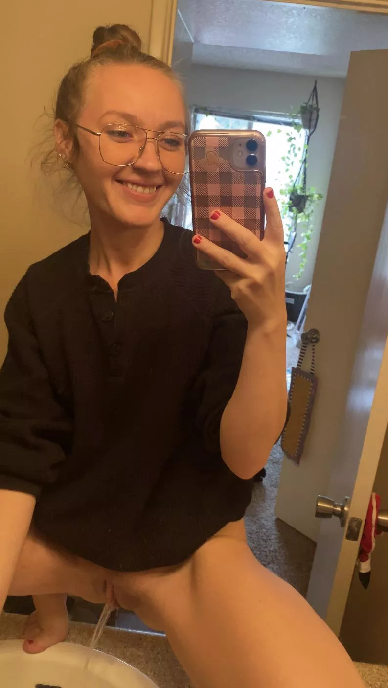 Toilets are boring, pee in the sink 😈