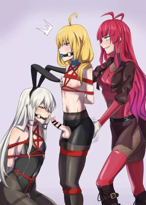 Two Femboys and his Mistress