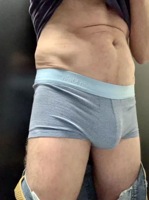 Underwear selfie at work
