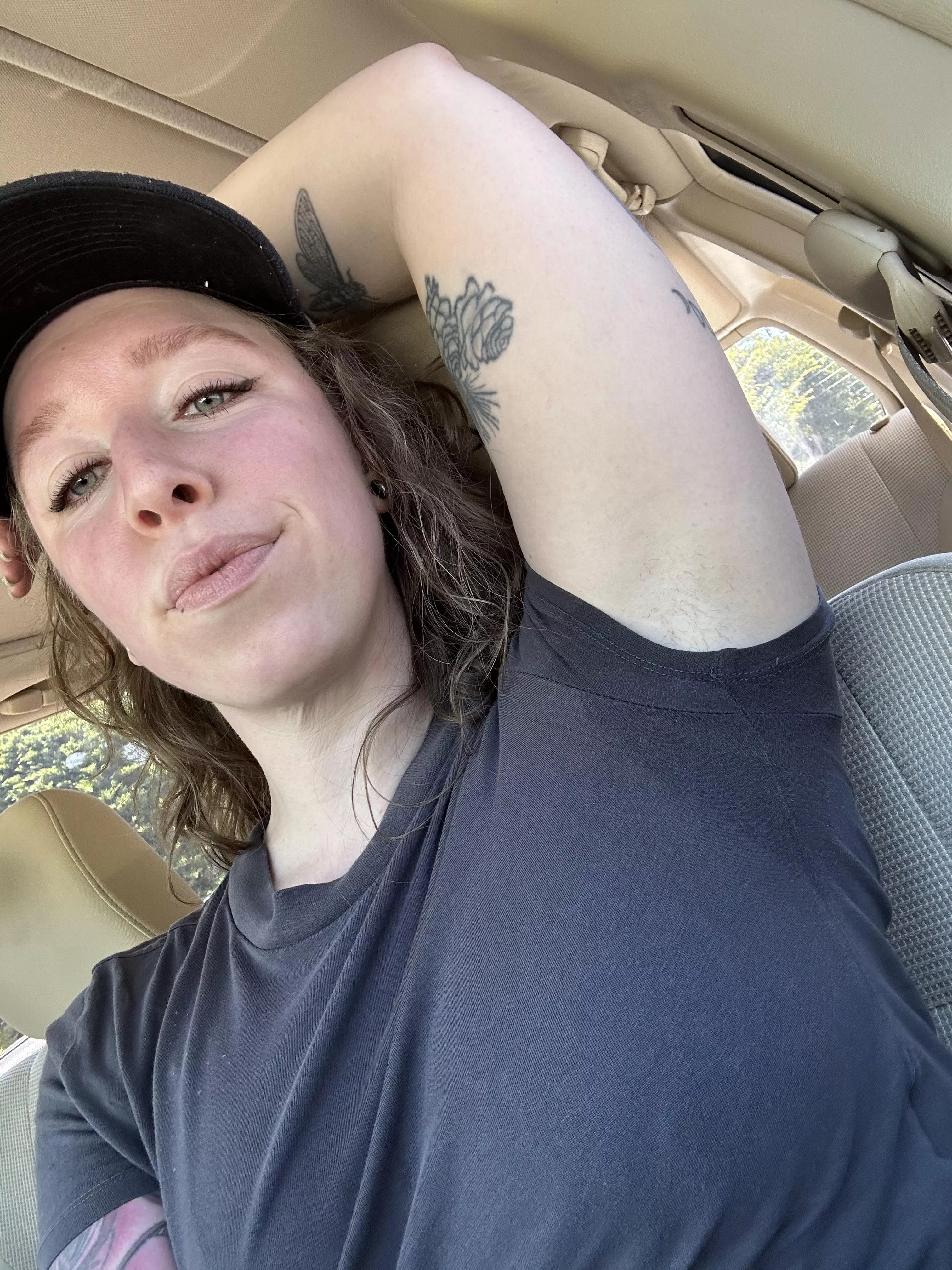 After my hour long walk I had completely pitted out this shirt