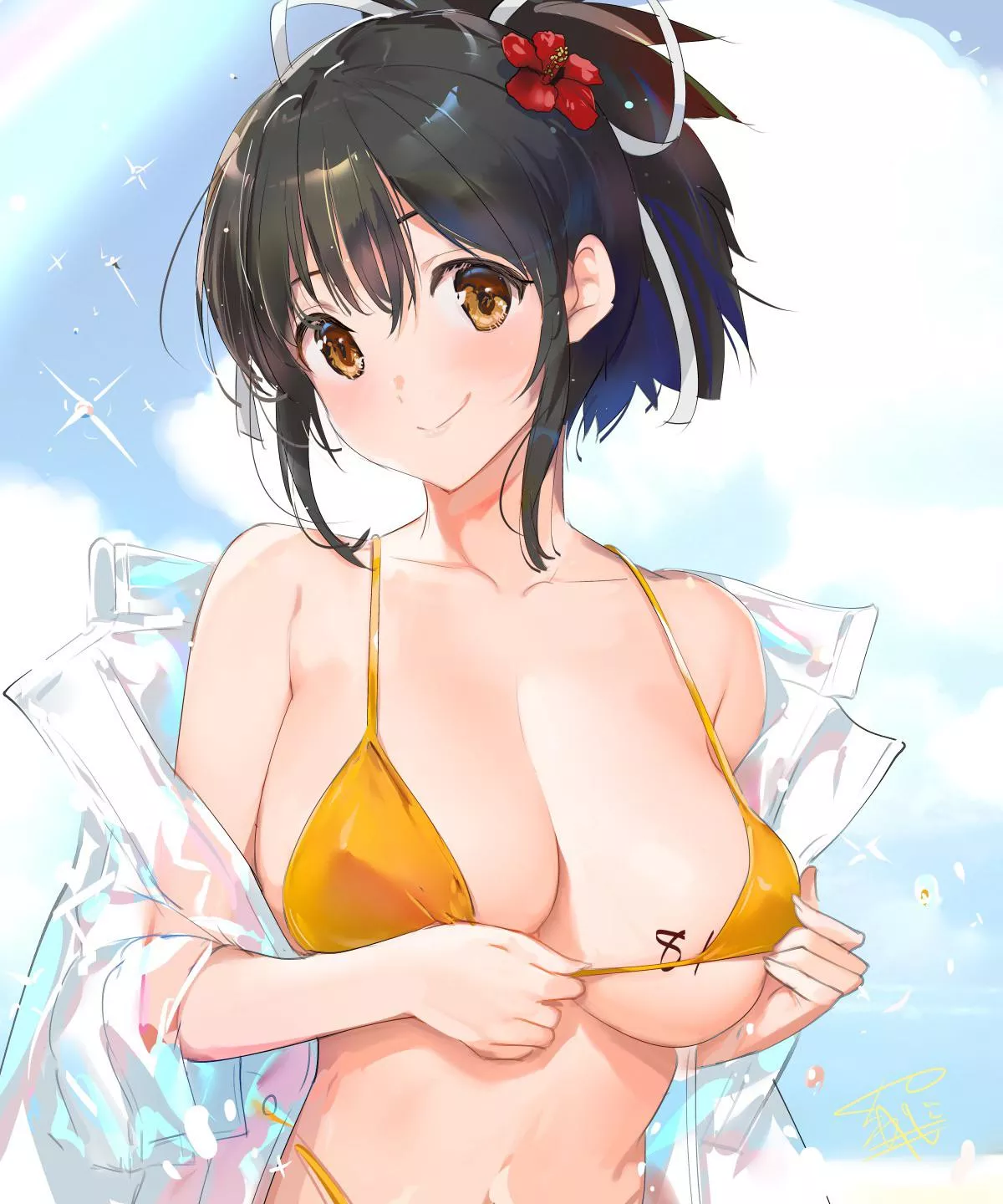 Asuka’s snug bikini (Yaegashi Nan) [Senran Kagura]