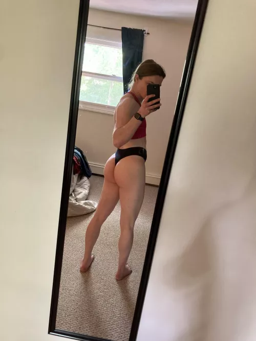 Flat chest, big ass. Am I a good girl yet?