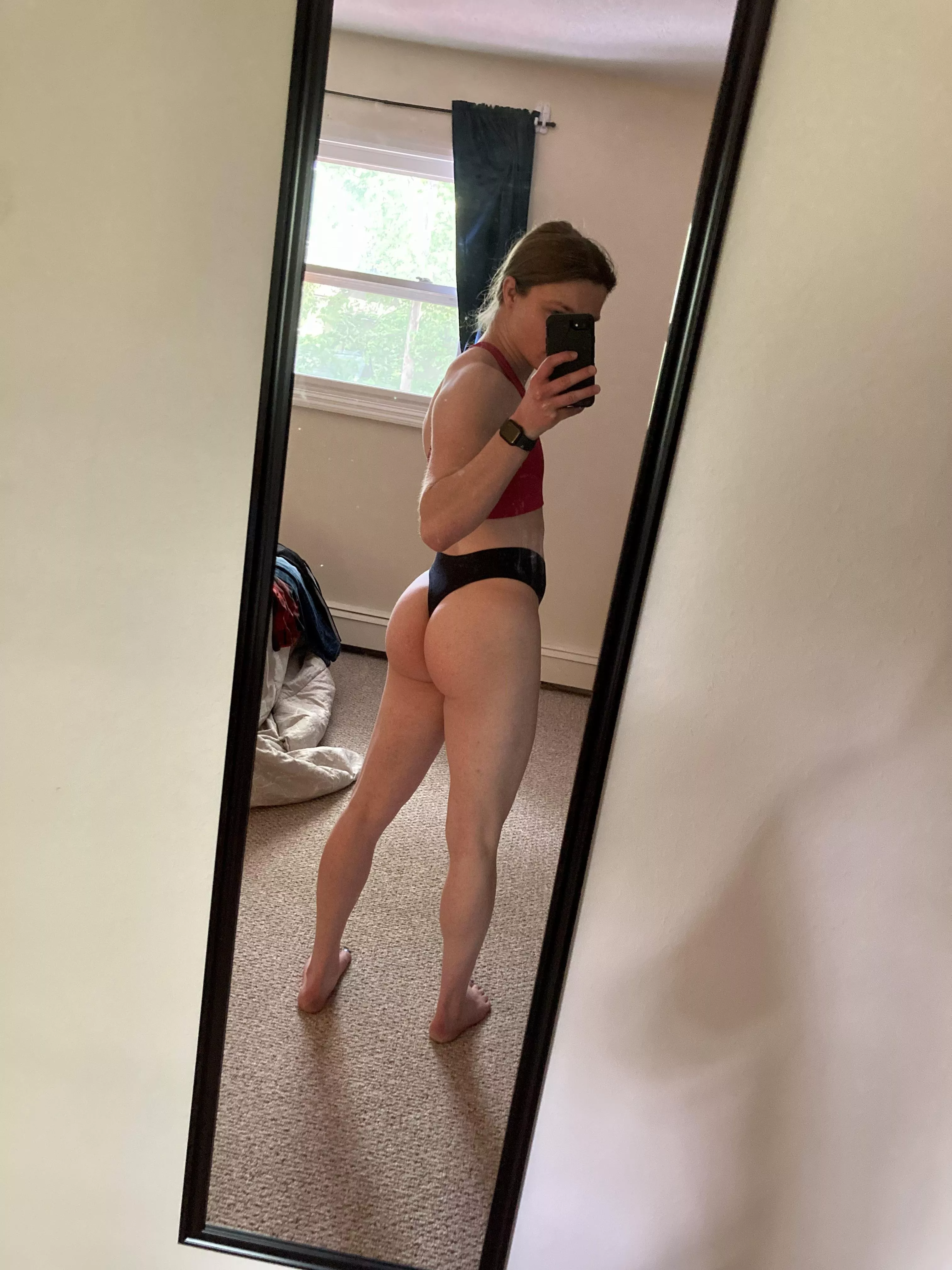 Flat chest, big ass. Am I a good girl yet?