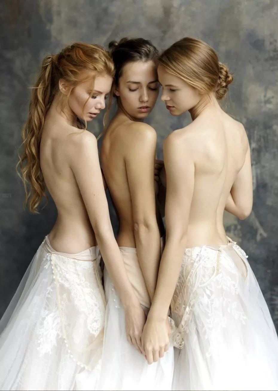 Flowing White Skirts