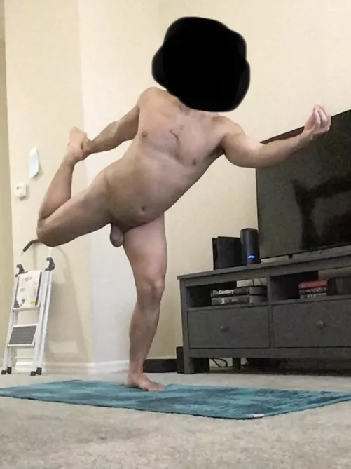 King dancers pose. Getting more flexible with each practice.