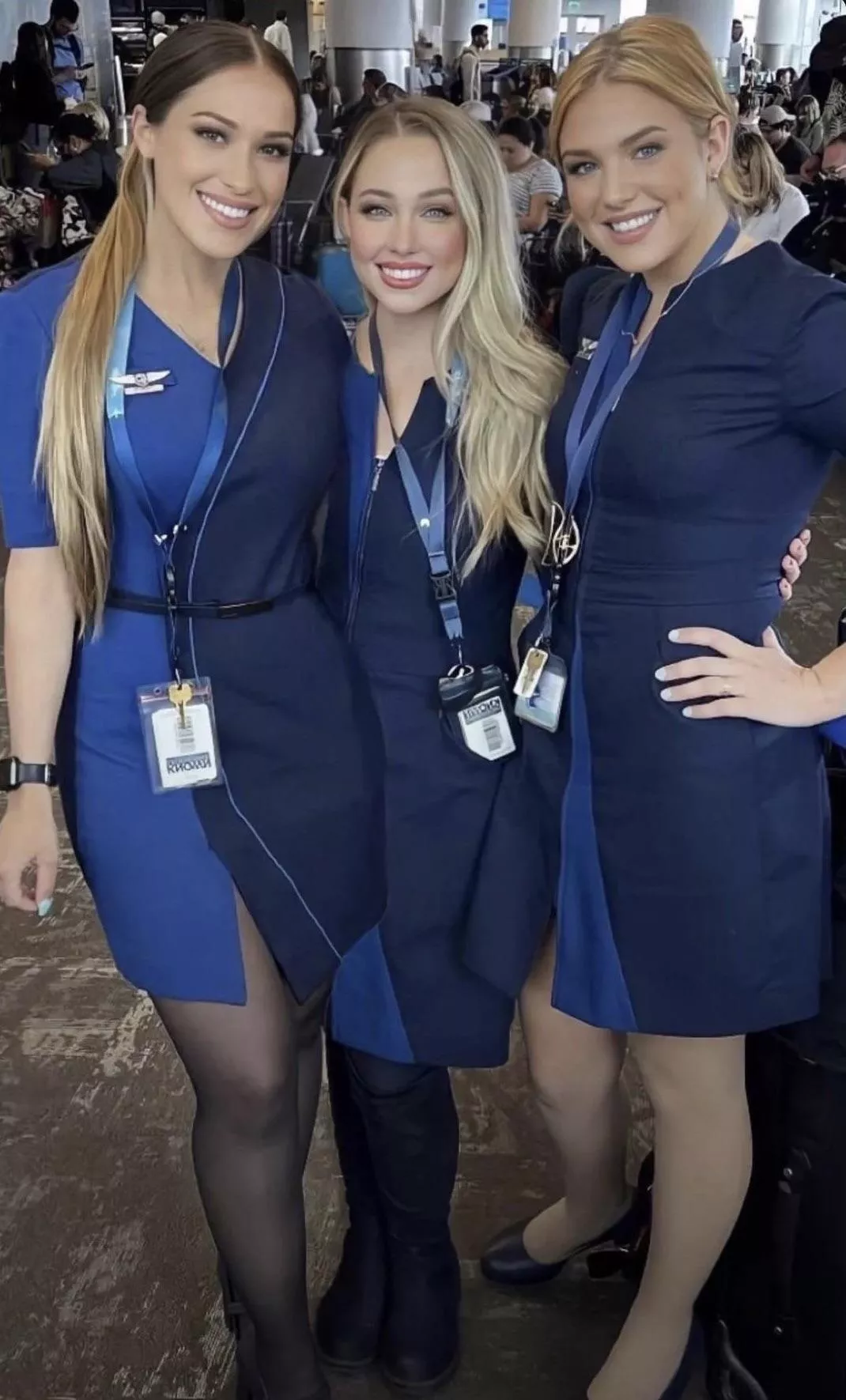 Ladies in Blue Dresses