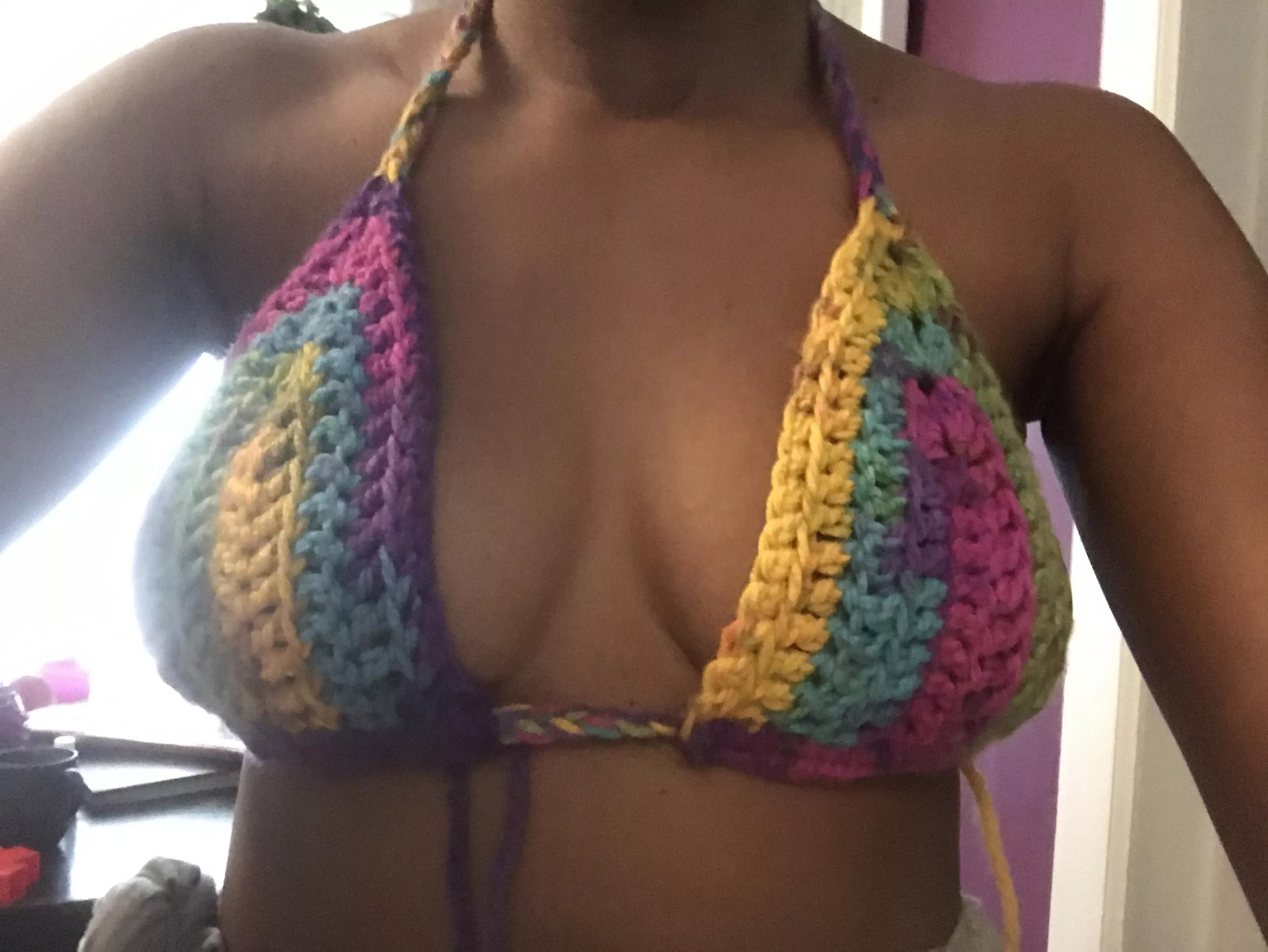 Quarankini top- First time attempting a crochet top