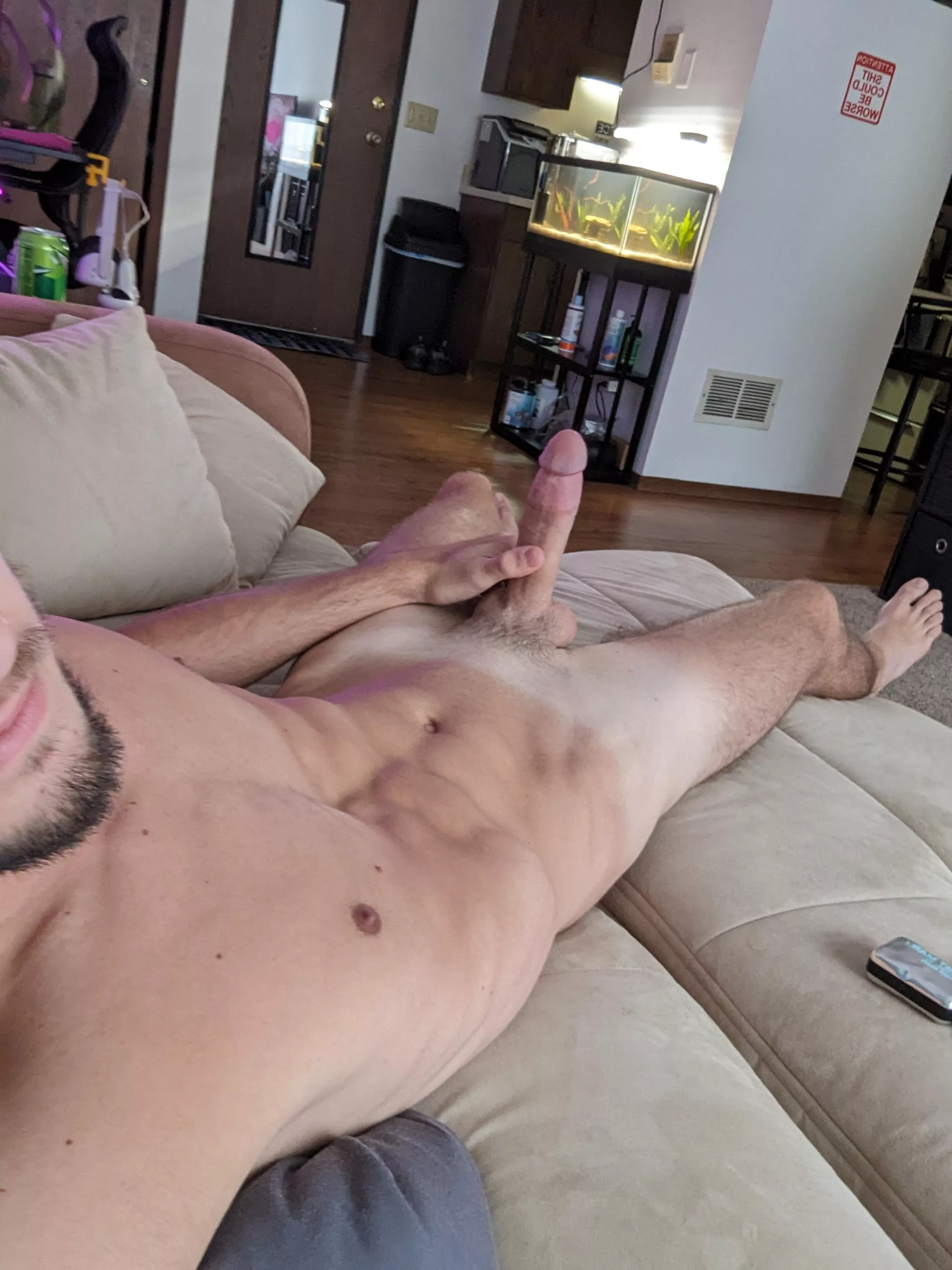 What would you do if you walked in on me like this?